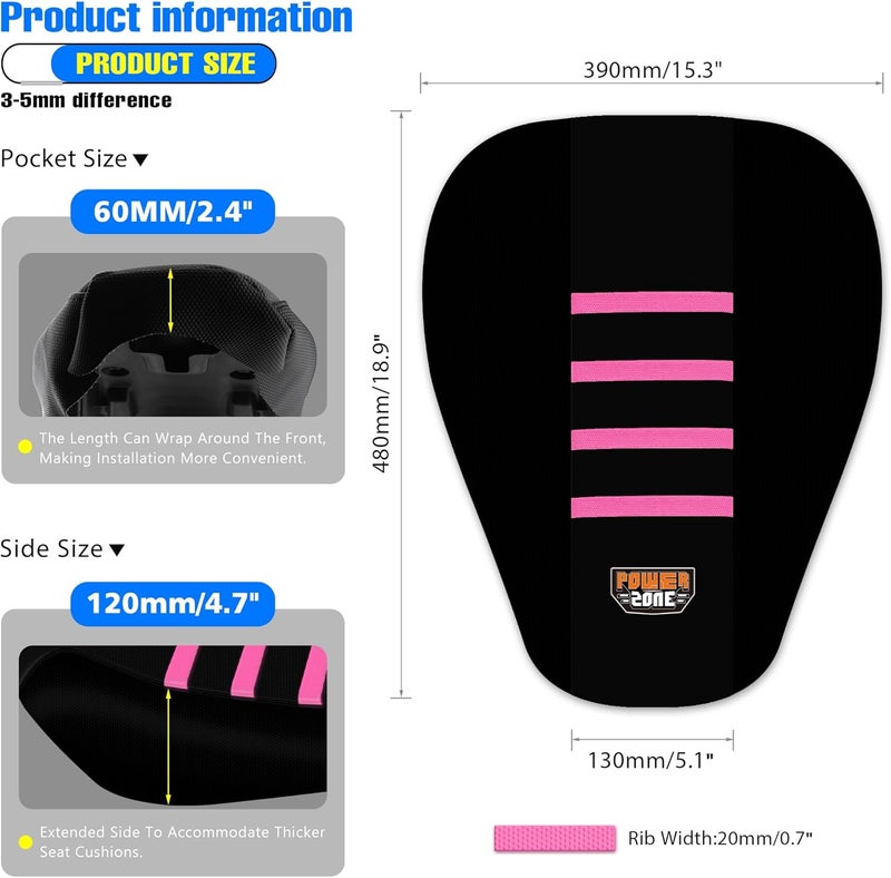 MCHMFG Motorcycle Dirt Bike Seat Cover for Surron Sur Ron Light Bee X/S - E Bike Seat Cover (Pink) - Image 4